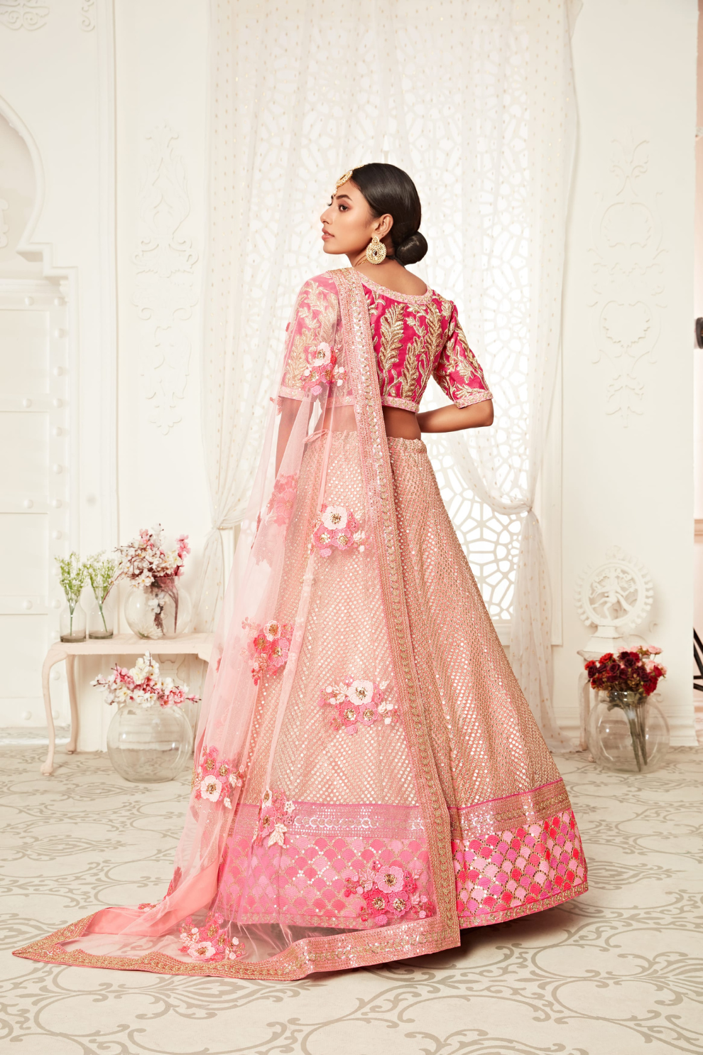 Designer Lehenga with Intricate Thread, Zari and Sequin Work