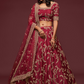 Thread Embroidered Silk Wedding Wear Lehenga Choli