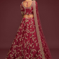 Thread Embroidered Silk Wedding Wear Lehenga Choli
