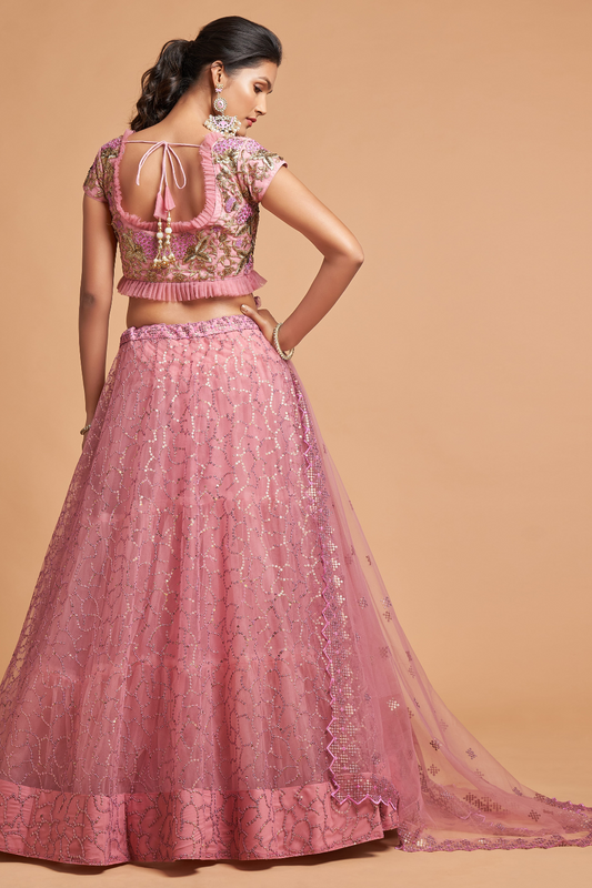 Radiant Zari and Multi-Sequins Embroidered Ethnic Ensemble