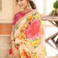 Elegant blouse and soft net dupatta with border detailing