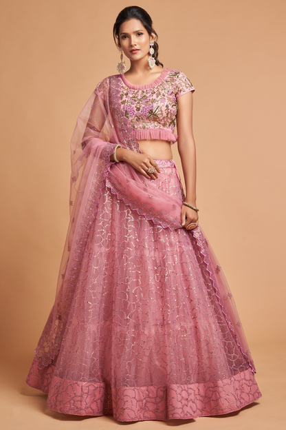 Radiant Zari and Multi-Sequins Embroidered Ethnic Ensemble