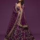 Thread Embroidered Silk Wedding Wear Lehenga Choli