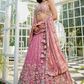 Tissue Fabric Bridal Lehenga with Elegant Embroidery