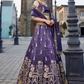 Tissue Fabric Semi-Stitched Lehenga Choli with Handwork Cutdana Embroidery and Dupatta