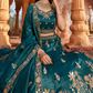 Tissue Fabric Semi-Stitched Lehenga Choli with Handwork Cutdana Embroidery and Dupatta