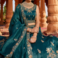 Tissue Fabric Semi-Stitched Lehenga Choli with Handwork Cutdana Embroidery and Dupatta