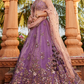 Elegant Tissue Sequin Embroidered Semi-Stitched Lehenga Choli with Dupatta