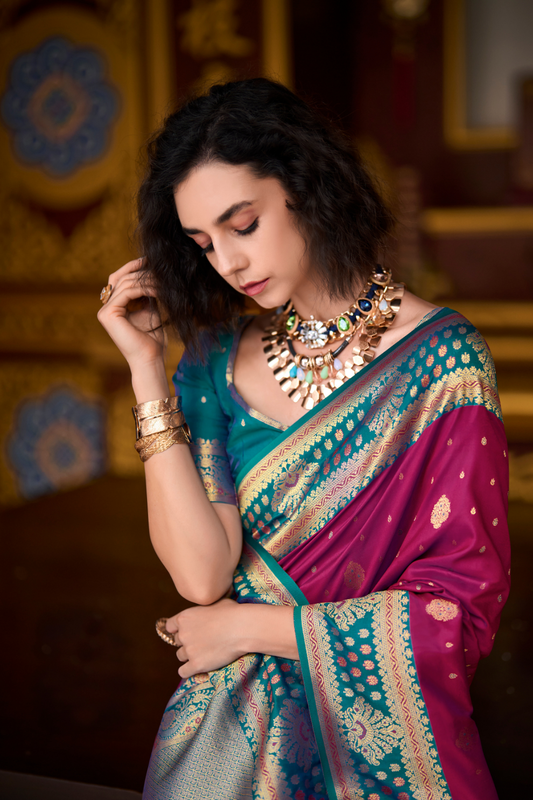 Silken Sparkle Tissue Saree Lightweight Charm with Luxurious Shine