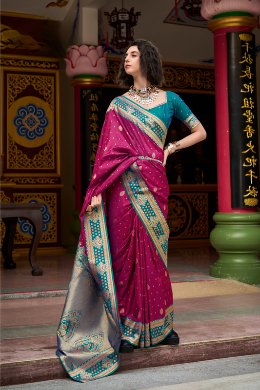 Silken Sparkle Tissue Saree Lightweight Charm with Luxurious Shine