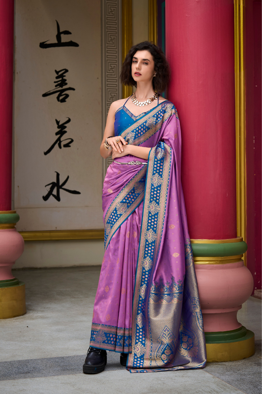 Silken Sparkle Tissue Saree Lightweight Charm with Luxurious Shine