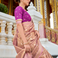 Tissue Silk Saree with Zari Booti and Elegant Sheen - LaVante Fashion