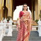 Tissue Silk Saree with Zari Booti and Elegant Sheen - LaVante Fashion