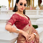 Tissue Silk Saree with Zari Booti and Elegant Sheen - LaVante Fashion