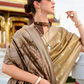 Tissue Silk Saree with Zari Booti and Elegant Sheen - LaVante Fashion