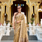 Tissue Silk Saree with Zari Booti and Elegant Sheen - LaVante Fashion