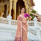 Tissue Silk Saree with Zari Booti and Elegant Sheen - LaVante Fashion