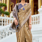 Tissue Silk Saree with Zari Booti and Elegant Sheen - LaVante Fashion