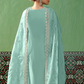 Pure Bamber Silk Embroidered Salwar Suit for Festive Elegance