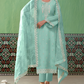 Pure Bamber Silk Embroidered Salwar Suit for Festive Elegance
