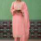 Pure Bamber Silk Embroidered Salwar Suit for Festive Elegance