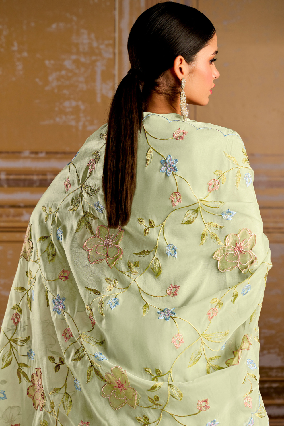 Traditional Embroidered Straight Salwar Suit in Elegant Style