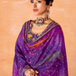 Pure Kanjivaram Salwar Suit with Digital Embroidered Borders