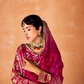 Pure Kanjivaram Salwar Suit with Digital Embroidered Borders