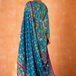 Pure Kanjivaram Salwar Suit with Digital Embroidered Borders