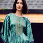 Elegant Shibori Pattern Viscose Kaftan with Pants