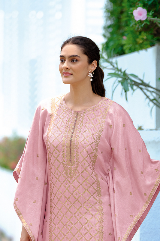 Elegant Viscose Woven Kaftan with Handwork Detailing