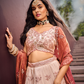 Viscose Fabric Sequins Work Semi-Stitched Lehenga Choli Dupatta