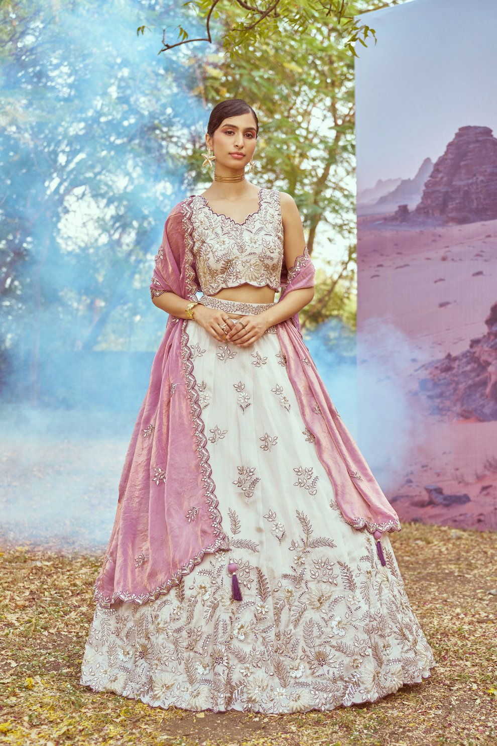 Viscose Fabric Sequins Work Semi-Stitched Lehenga Choli Dupatta