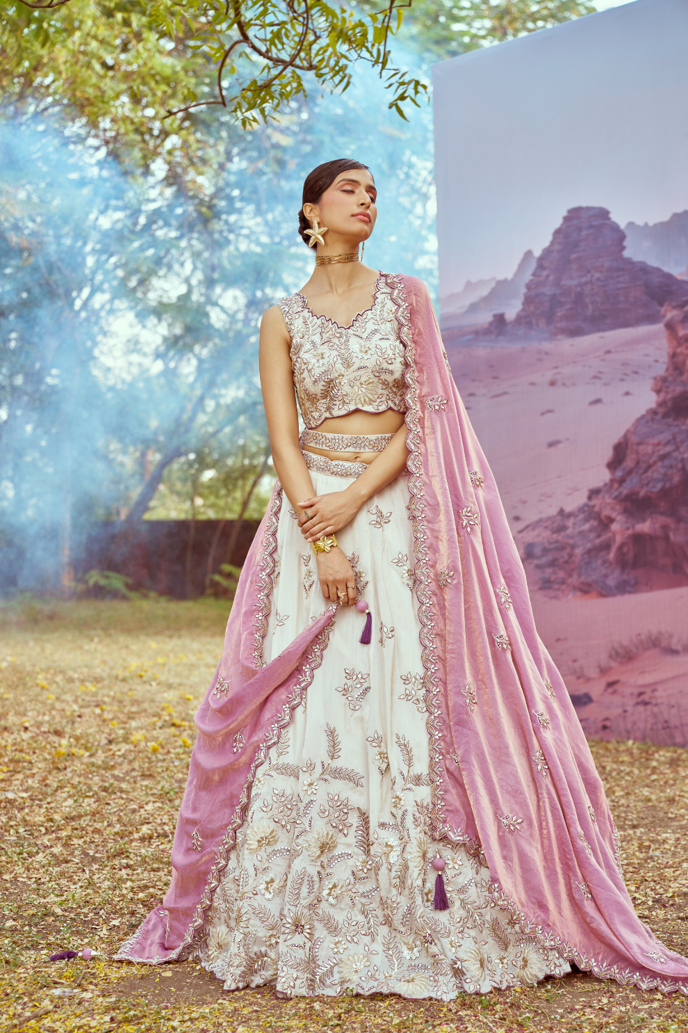 Viscose Fabric Sequins Work Semi-Stitched Lehenga Choli Dupatta