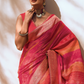 Vibrant Viscose Silk Bandhani Print Saree with Blouse Piece