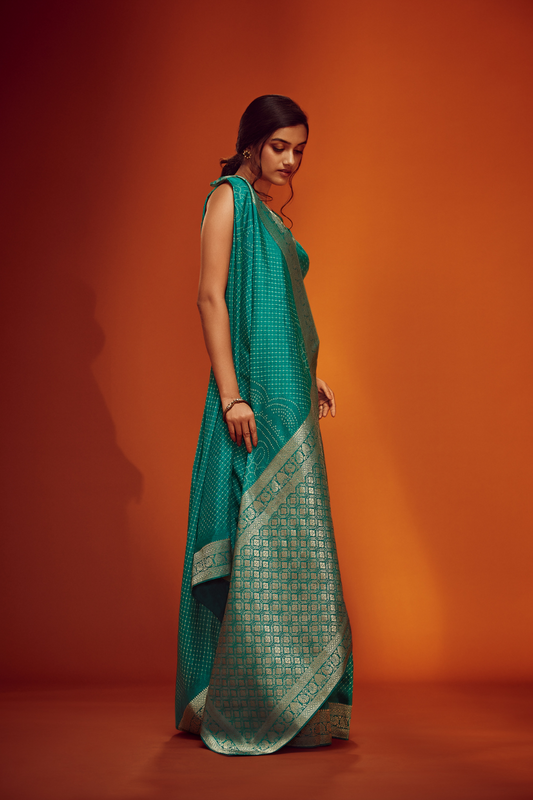 Viscose Woven Digitally Printed Saree with Elegant Blouse
