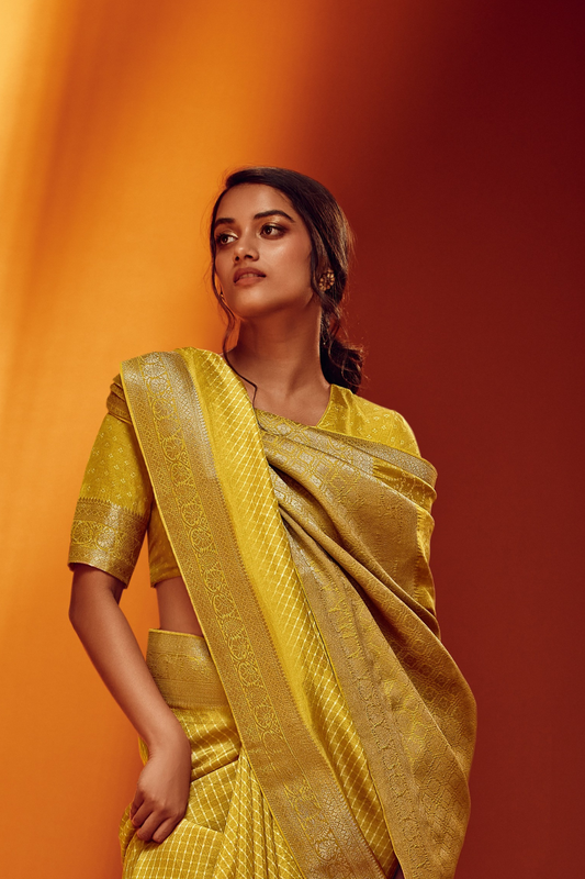 Elegance Redefined in Digitally Printed Silk Saree