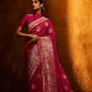 Viscose Silk Haldi Function Saree with Satin Silk Blouse