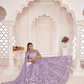 Designer Net Lehenga Set with Thread and Sequin Embroidery