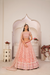 Beautifully Embroidered Net Lehenga with Sequin and Thread Detailing