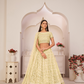 Beautifully Embroidered Net Lehenga with Sequin and Thread Detailing