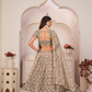Beautifully Embroidered Net Lehenga with Sequin and Thread Detailing