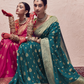 Pure Zari Elegance A Saree Woven with Timeless Beauty