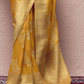 Pure Zari Elegance A Saree Woven with Timeless Beauty
