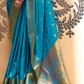 Designer Banarasi Silk Saree with Small Butti Zari Weaving