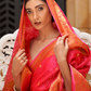 Designer Banarasi Silk Saree with Small Butti Zari Weaving