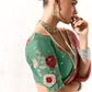 Tissue Silk Saree with Heavy Embroidered Border for Grand Occasions