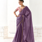 Tissue Silk Saree with Heavy Embroidered Border for Grand Occasions