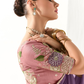 Tissue Silk Saree with Heavy Embroidered Border for Grand Occasions