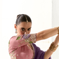 Tissue Silk Saree with Heavy Embroidered Border for Grand Occasions